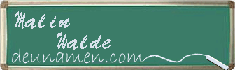 Malin Walde Visitenkarte